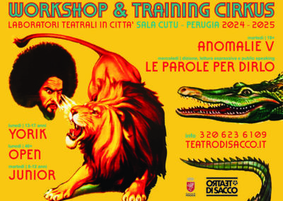 WORKING & TRAINING CIRKUS 2024-2025 – Laboratori teatrali in città